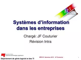 syst mes d information dans les entreprises