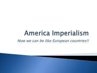 America Imperialism