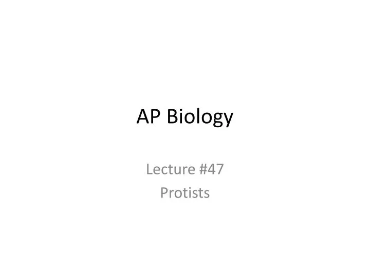 PPT AP Biology PowerPoint Presentation, free download ID1863004