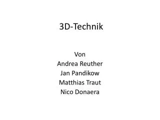 3d technik
