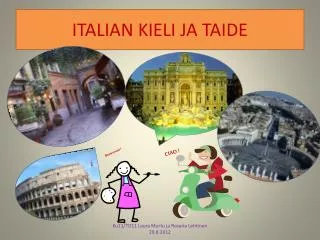 italian kieli ja taide