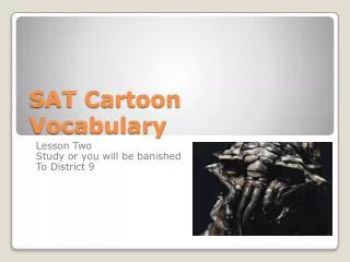 SAT Cartoon Vocabulary