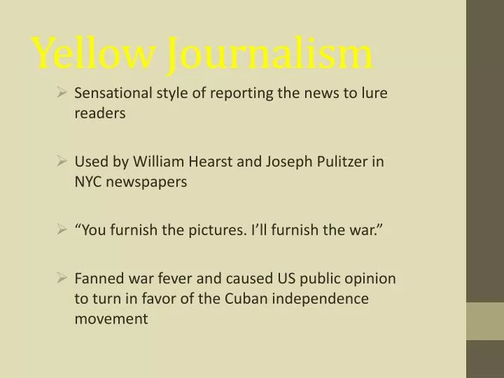 yellow journalism