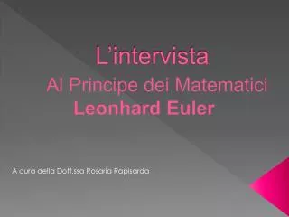l intervista