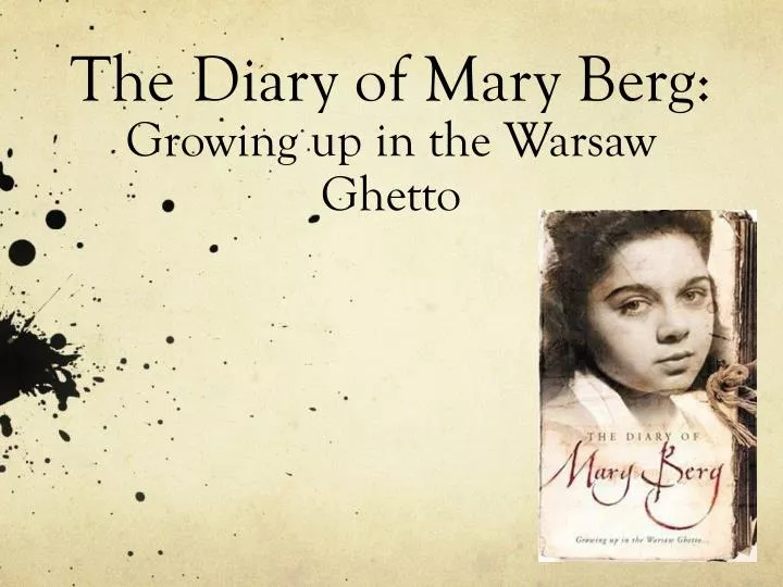 the diary of mary berg growing up in the warsaw ghetto