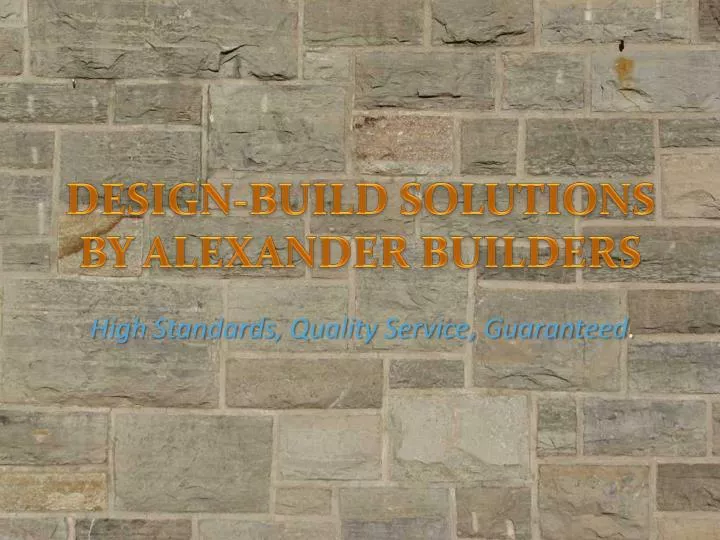 design build solutions by alexander builders