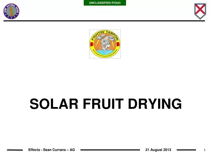 solar fruit drying