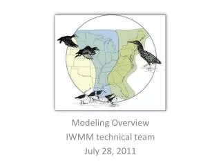 Modeling Overview IWMM technical team July 28, 2011