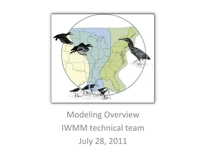 modeling overview iwmm technical team july 28 2011