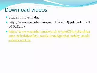 Download videos