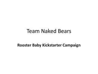 Team Naked Bears