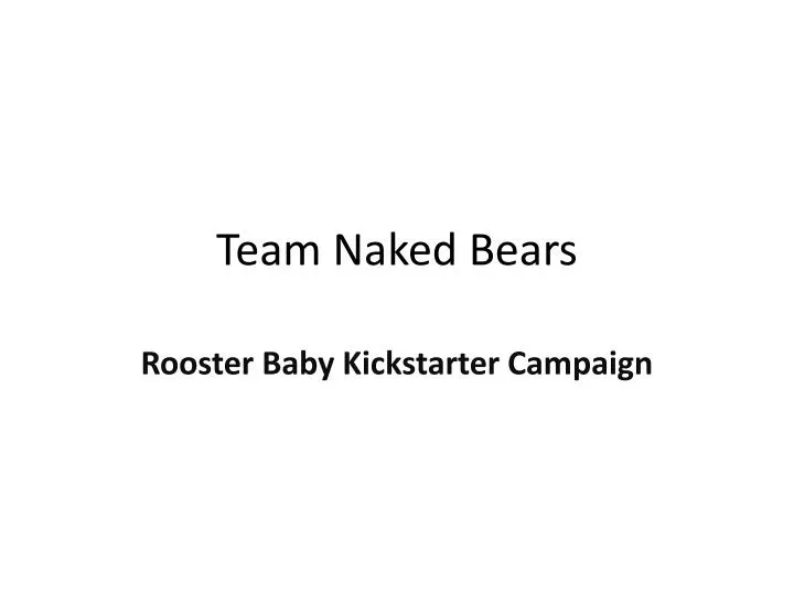 team naked bears