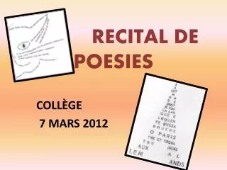 RECITAL DE POESIES