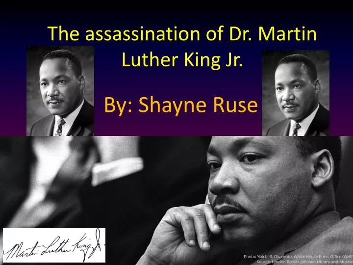 the assassination of dr martin luther king jr
