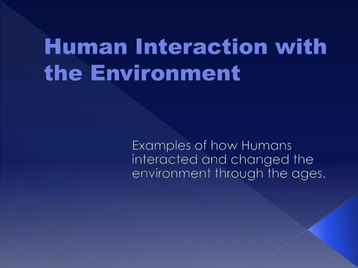 examples of interaction