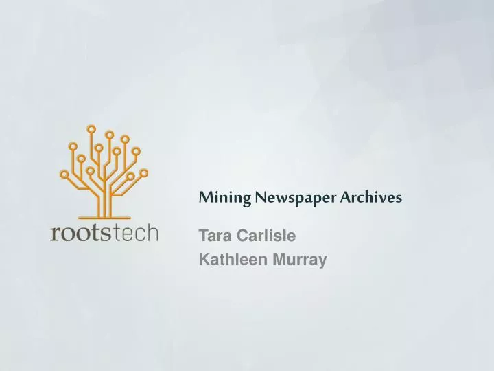 mining newspaper archives