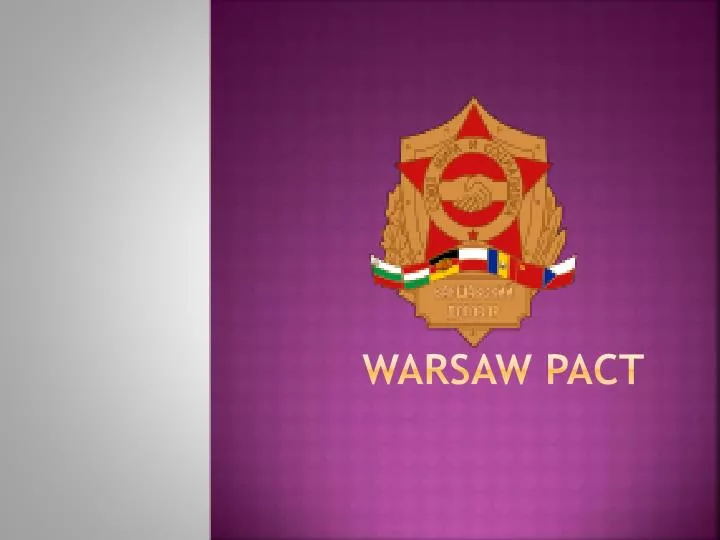 warsaw pact
