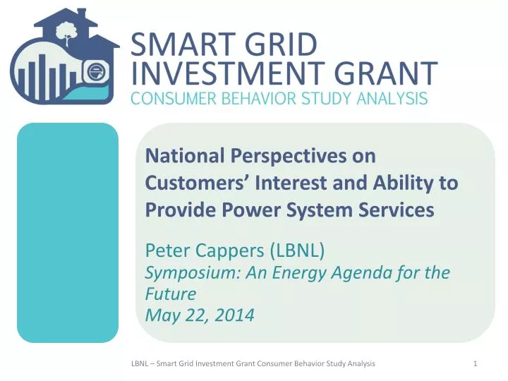 national perspectives on customers interest and ability to provide power system services