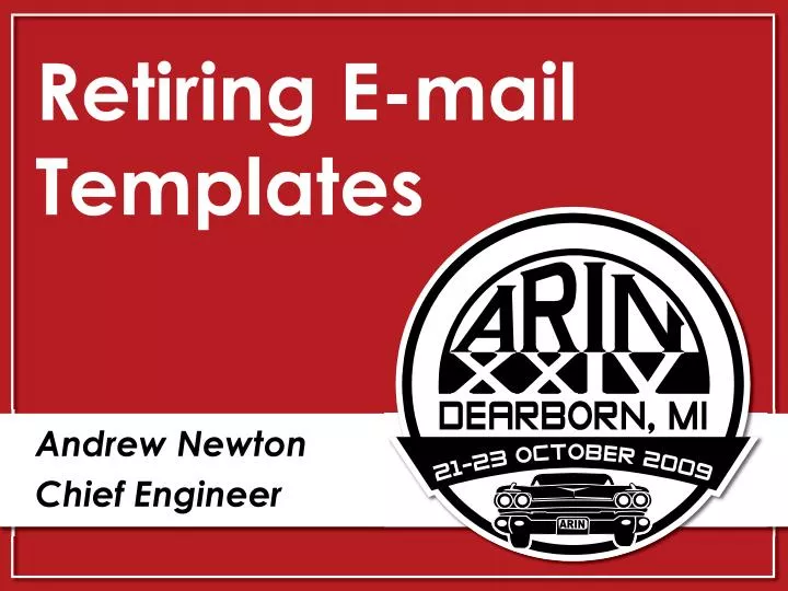 retiring e mail templates