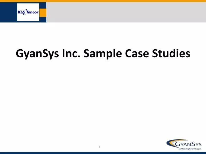 gyansys inc sample case studies