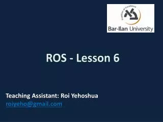 ROS - Lesson 6