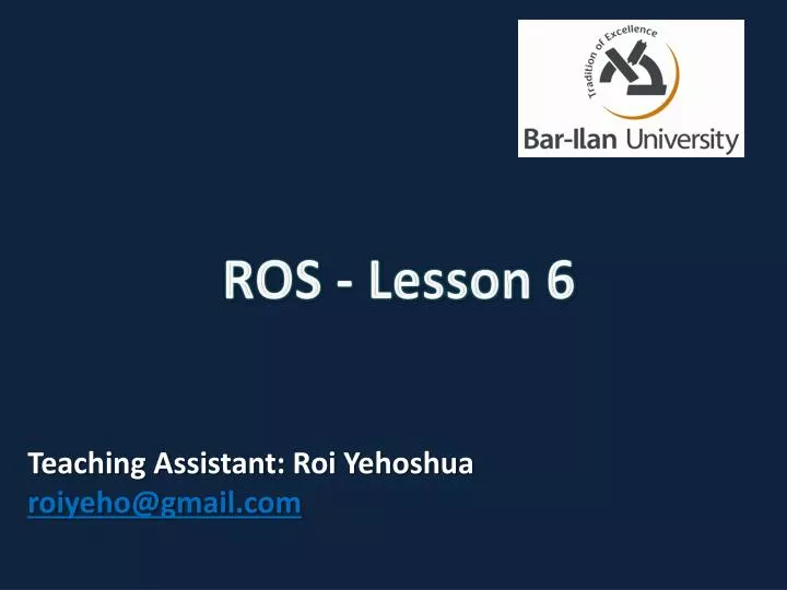 ros lesson 6