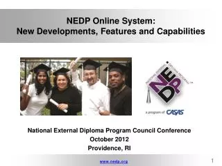 NEDP Online System: New Developments, Features and Capabilities