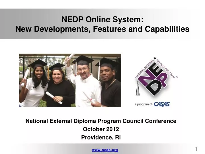 nedp online system new developments features and capabilities