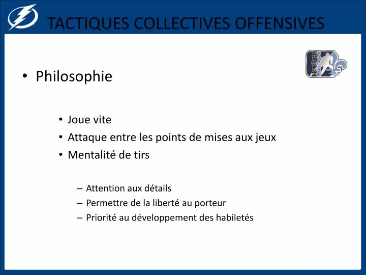 tactiques collectives offensives