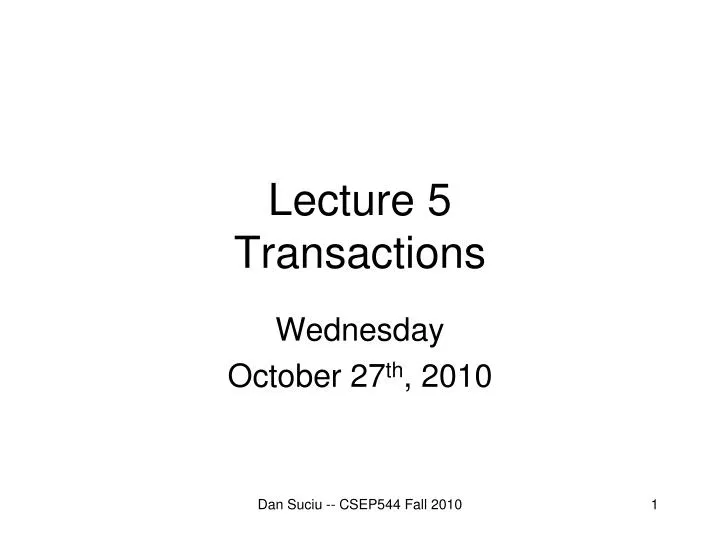 lecture 5 transactions