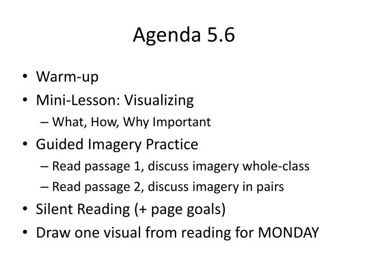agenda 5 6