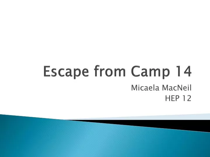 escape from camp 14