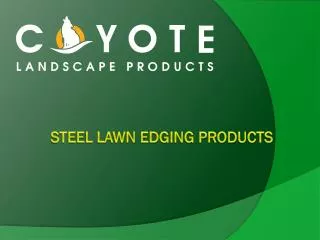 STEEL LAWN Edging Products