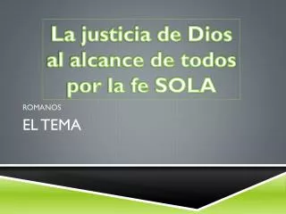 el tema