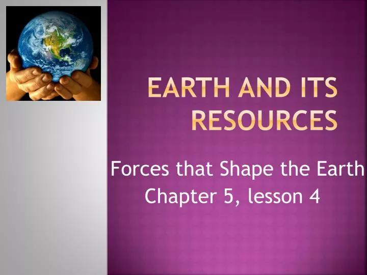 earth and its resources