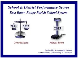 School &amp; District Performance Scores East Baton Rouge Parish School System