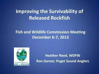 Improving the Survivability of Released Rockfish