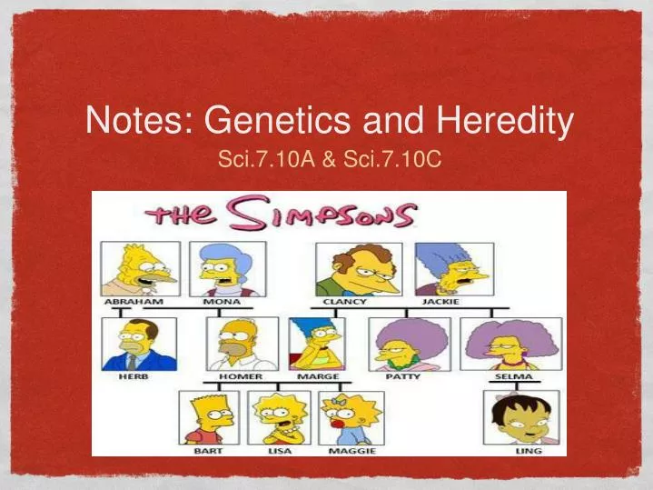 notes genetics and heredity