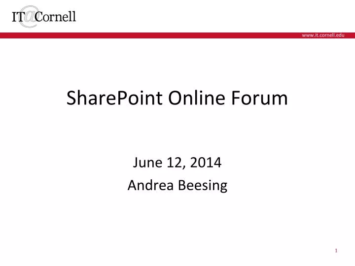 sharepoint online forum