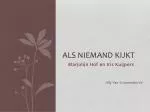 Als niemand kijkt - slide 1