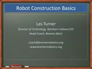 Robot Construction Basics