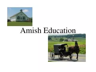 Amish Education