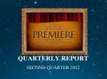 QUARTERLY REPORT - slide 1