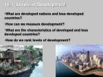 18-1 Levels of Development - slide 1