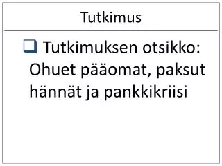 tutkimus