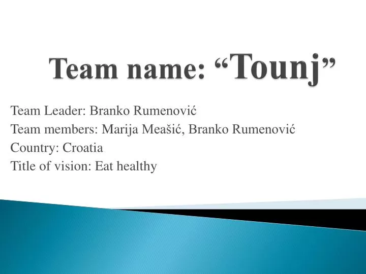 team name tounj