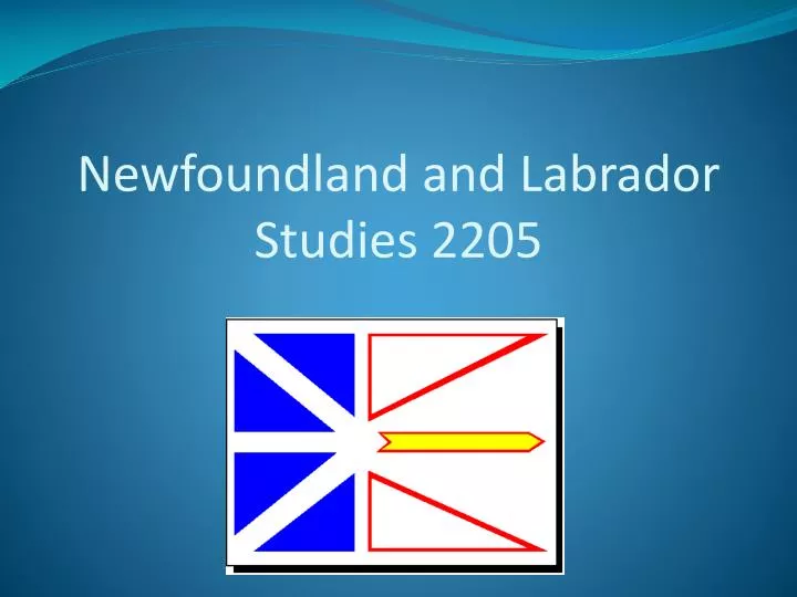 newfoundland and labrador studies 2205