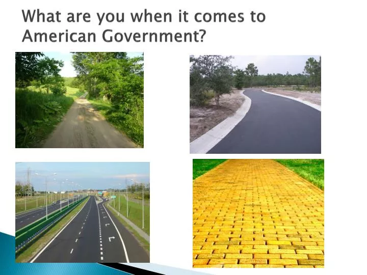 what are you when it comes to american government