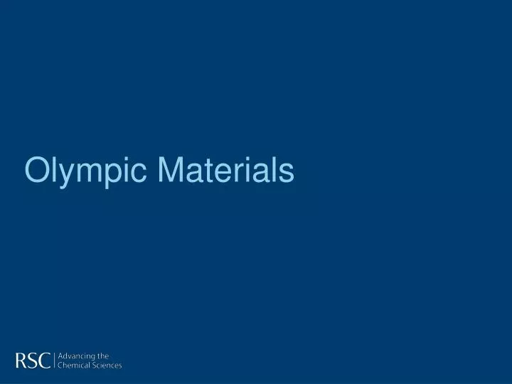 olympic materials