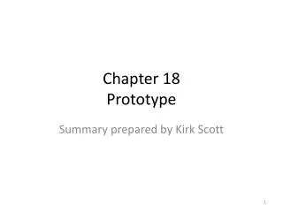 Chapter 18 Prototype